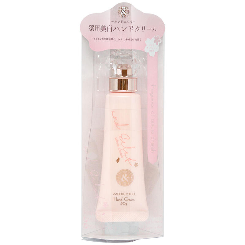 アンドエクラ 薬用美白ハンドクリームサクラチェリッシュ 医薬部外品 30g Cosme S