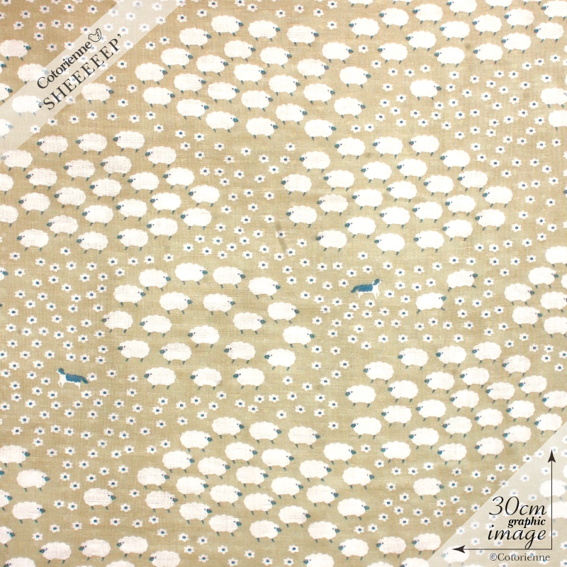 Sheeeeep Sand Beige Co K 1m単位 ダブルガーゼ Sheeeeep Sand Beige Co K 1m単位 ダブルガーゼ