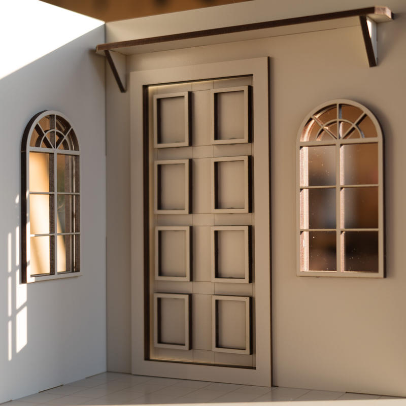 1 10スケールドールハウス洋館左壁ドアと窓 5台のみセール Kkcompany Com