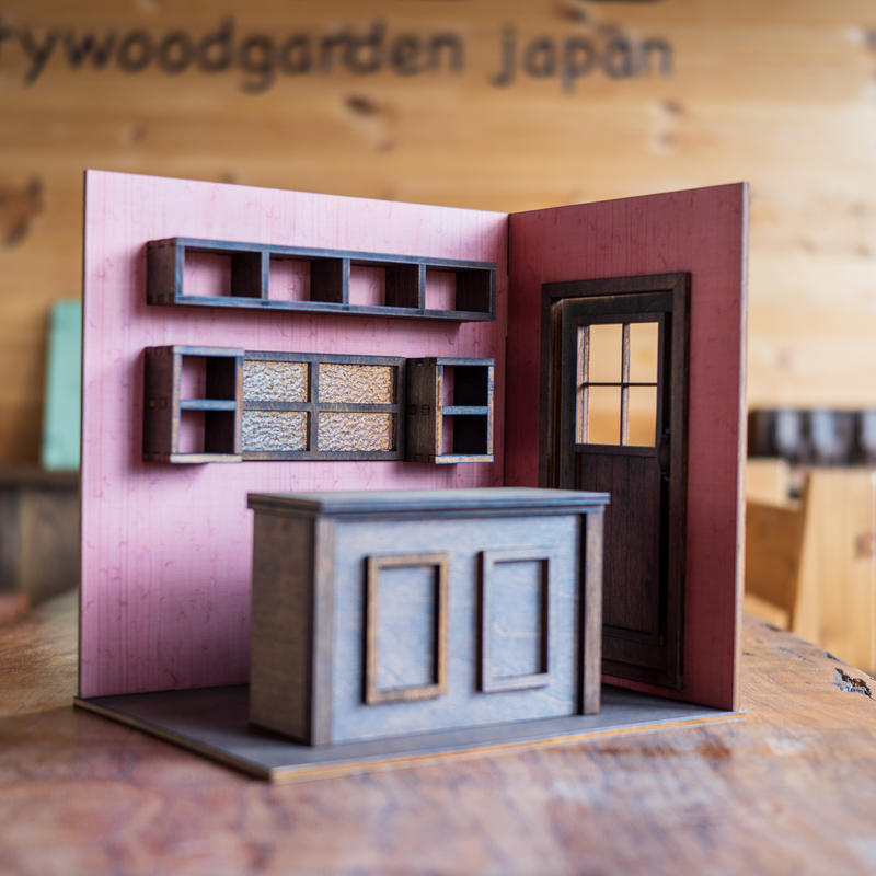 1 10スケールドールハウス新作壁紙レッド 小さなお店 Kkcompany Com