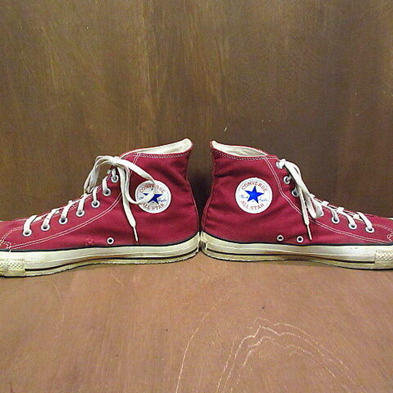ビンテージ90's○MADE IN U.S.A. CONVERSEオールスターHI マルーン ... ビンテージ90's○MADE IN U.S.A. CONVERSEオールスターHI マルーン ...