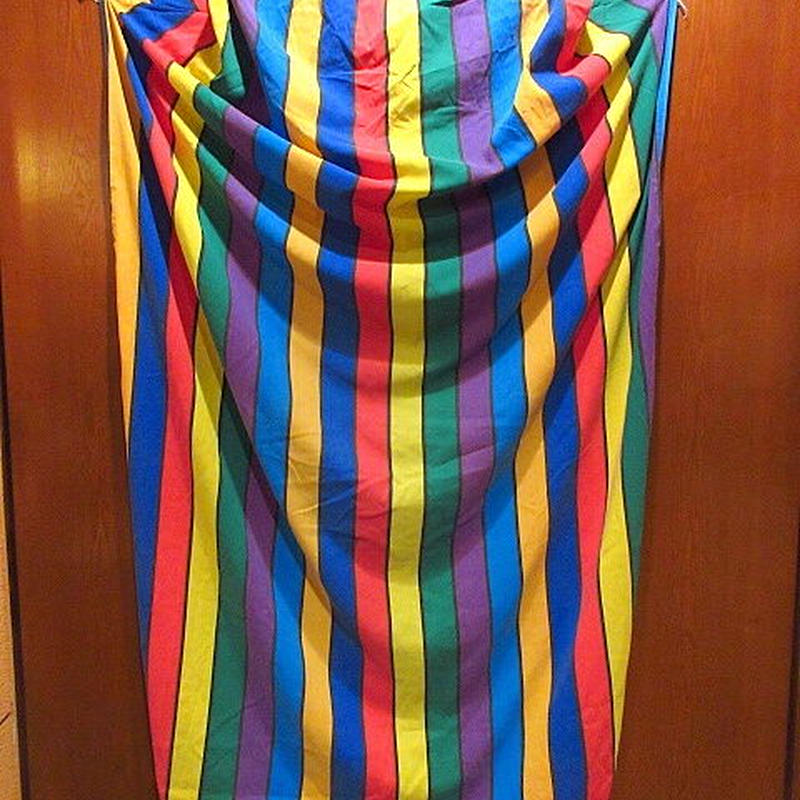 ビンテージ90 S ディズニーマルチストライプベッドカバーsize 184cm 141 5cm