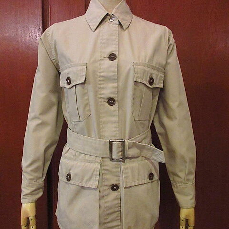 ビンテージ70 S 10 Xレディースサファリジャケットsize34 0919f6 W J