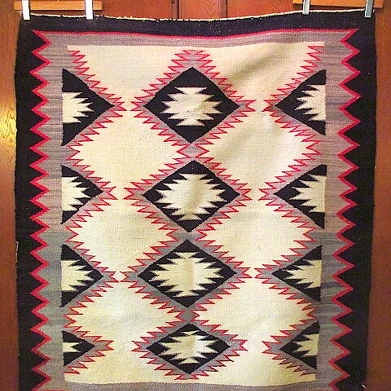 ビンテージ 50 S アイダズラーナバホラグ137cm 113cm 09s1 Rugネ