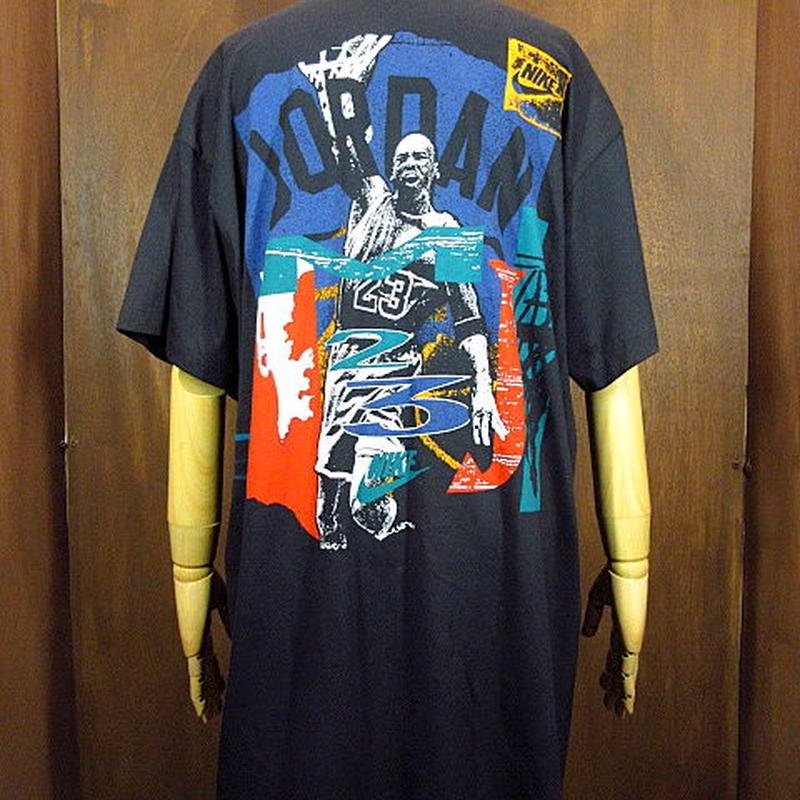 ビンテージ90's○NIKE マイケルジョーダン両面プリントTシャツ黒 Size XL○200... ビンテージ90's○NIKE マイケルジョーダン両面プリントTシャツ黒 Size XL○200...