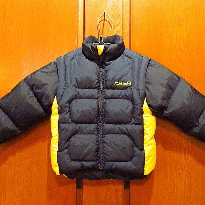 ビンテージ90 S Polo Sport Ralph Lauren 2wayキッズダウンジャケ