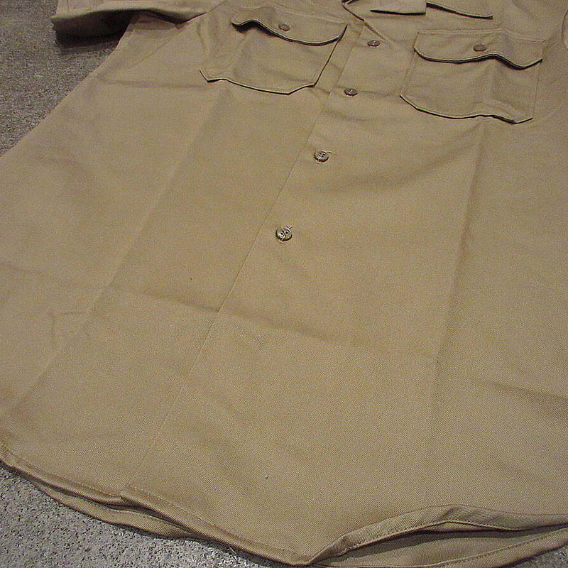 待望☆】 デッドストック 60s vintage us army チノシャツ リメイク