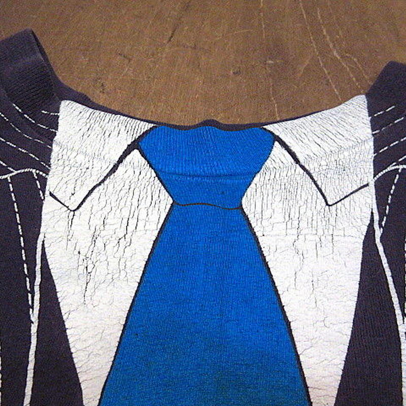 見事な創造力 90s だまし絵プリントtシャツ 古着 ヴィンテージ 蝶ネクタイ Tシャツ カットソー 半袖 袖なし Osnsarajlic Edu Ba