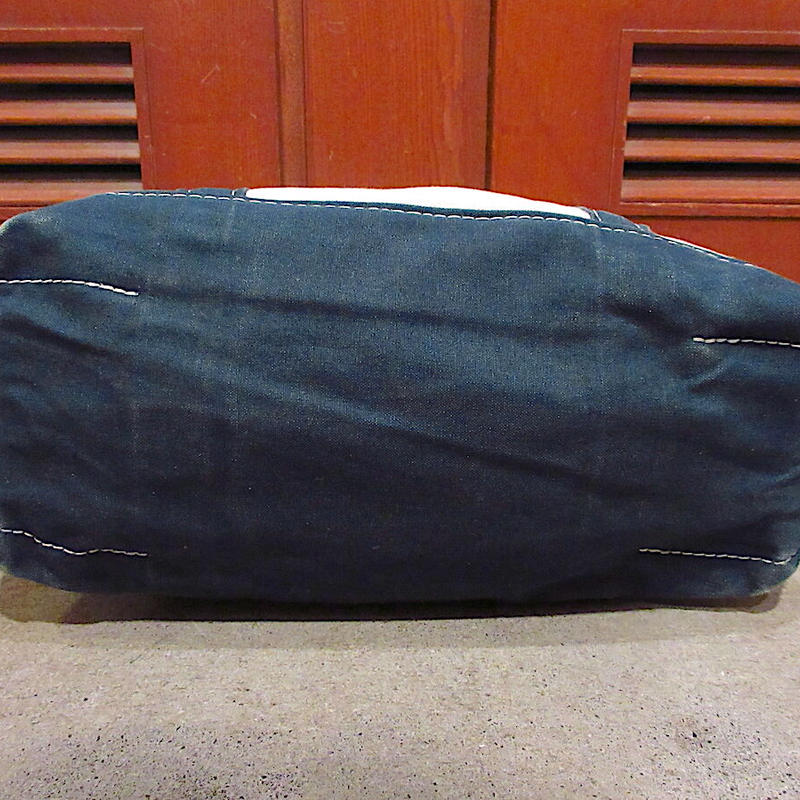 L L Bean犬刺繍入りキャンバストートバッグ緑 白size M r7 Bag