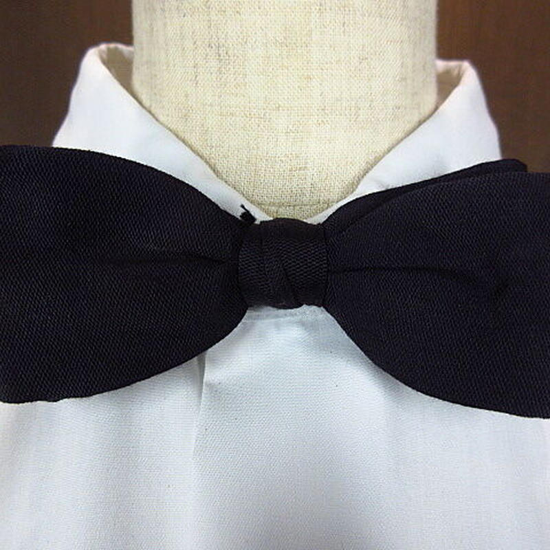 ビンテージ 70 S クリップ式蝶ネクタイ黒 1222n2 Bwt 60s1960s197