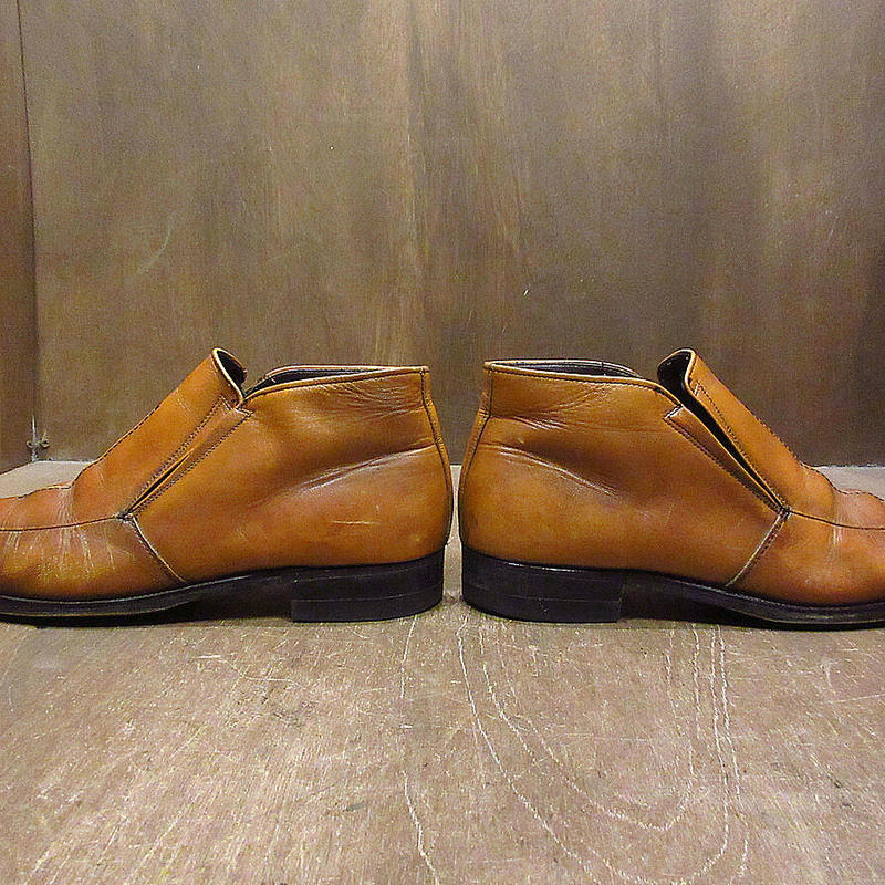ビンテージ70 S80 S Nunn Bush Uチップアンクルブーツ茶11d 210907i