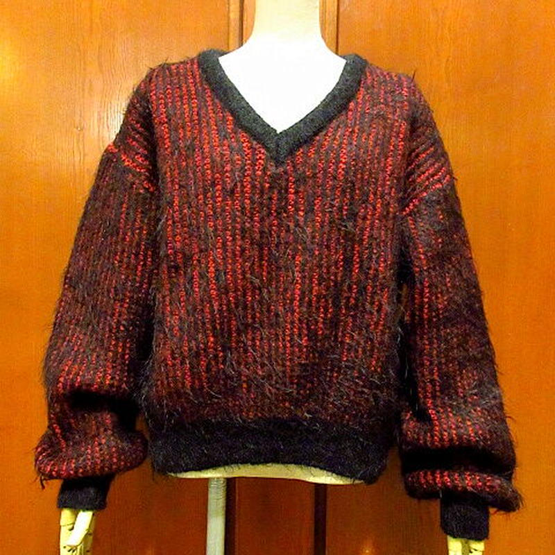 ビンテージ60's○ARROW モヘアVネックセーター○210305s2-m-swr みラッピング無料 arrow アロウ 70s ヴィンテージ 古着 モヘア モヘアニット ニット ニット/セーター