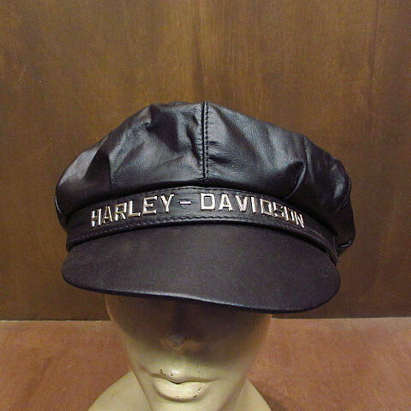 反物 浴衣 ハーレーダビッドソン 本革 キャスケット ヴィンテージ 米国