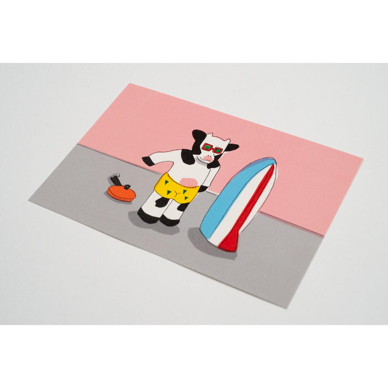 安西水丸 ポストカード うし Crevis Online Store