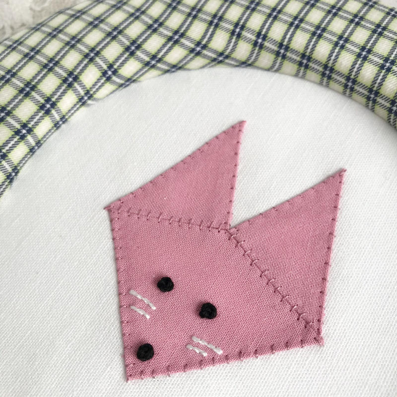 藤色 折り紙アニマルの額飾り 大 きつね Ronronner