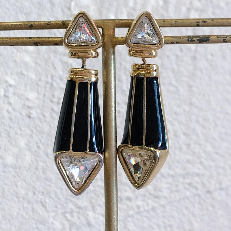 肌触りがいい SWAROVSKIヴィンテージ イヤリング SAL刻印 アクセサリー