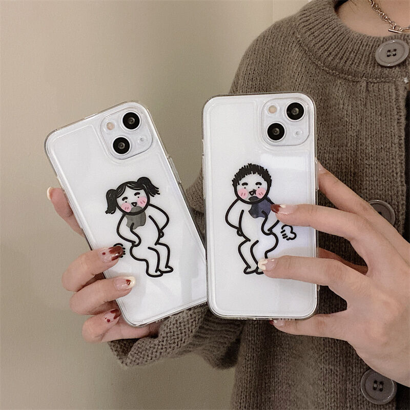 かわいいiphone面白い男の子の女の子電話ケースiphone13 Iphone13proカバ