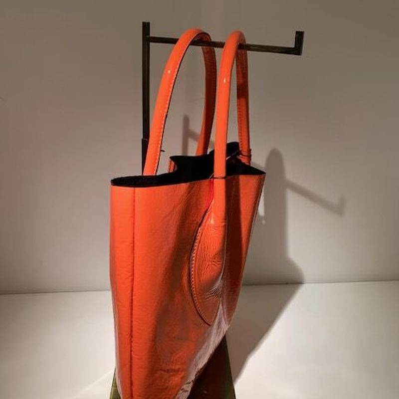 エナメルトートバッグ イエロー Ginza Daikokuya