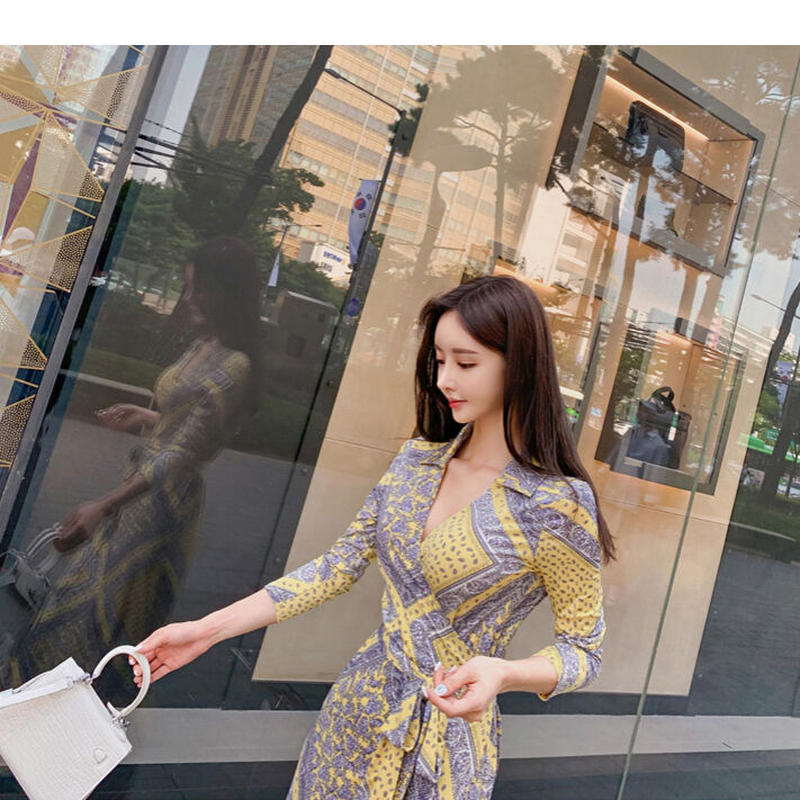 プリントラップワンピース Selectshop Daisy