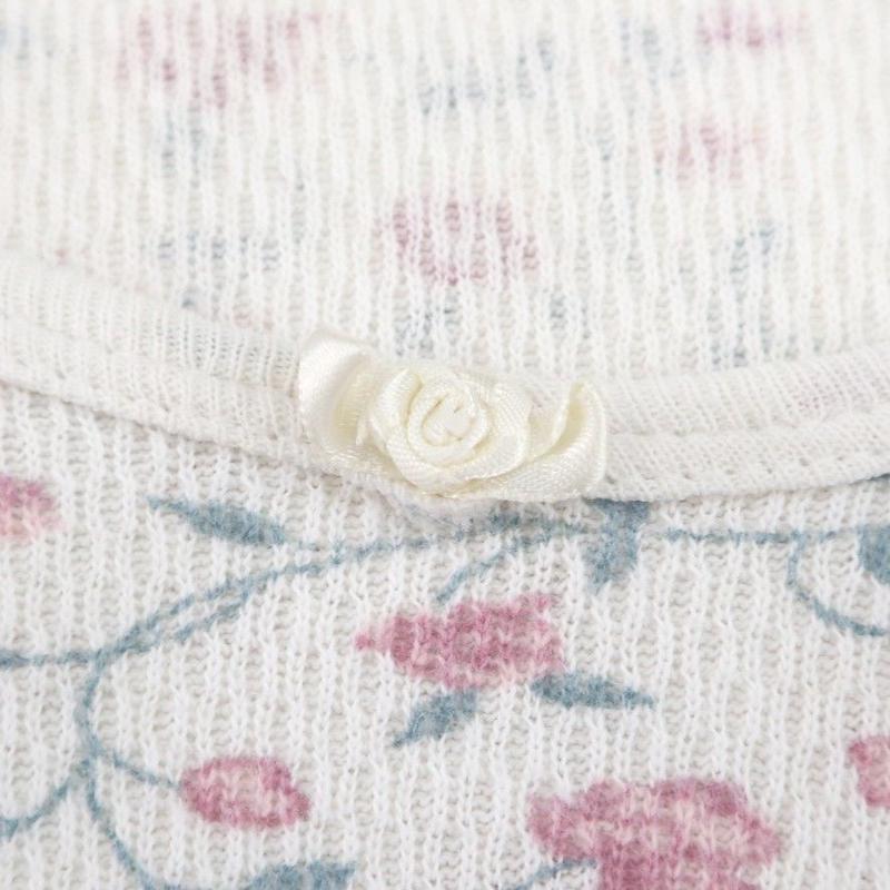 Women S 90 S コットン100 花柄 サーマル カットソー Usa製 Da