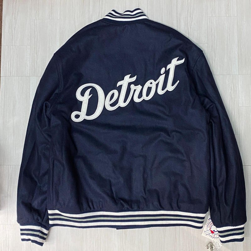 茄子紺 vintage detroit tigers デトロイト タイガース スタジャン