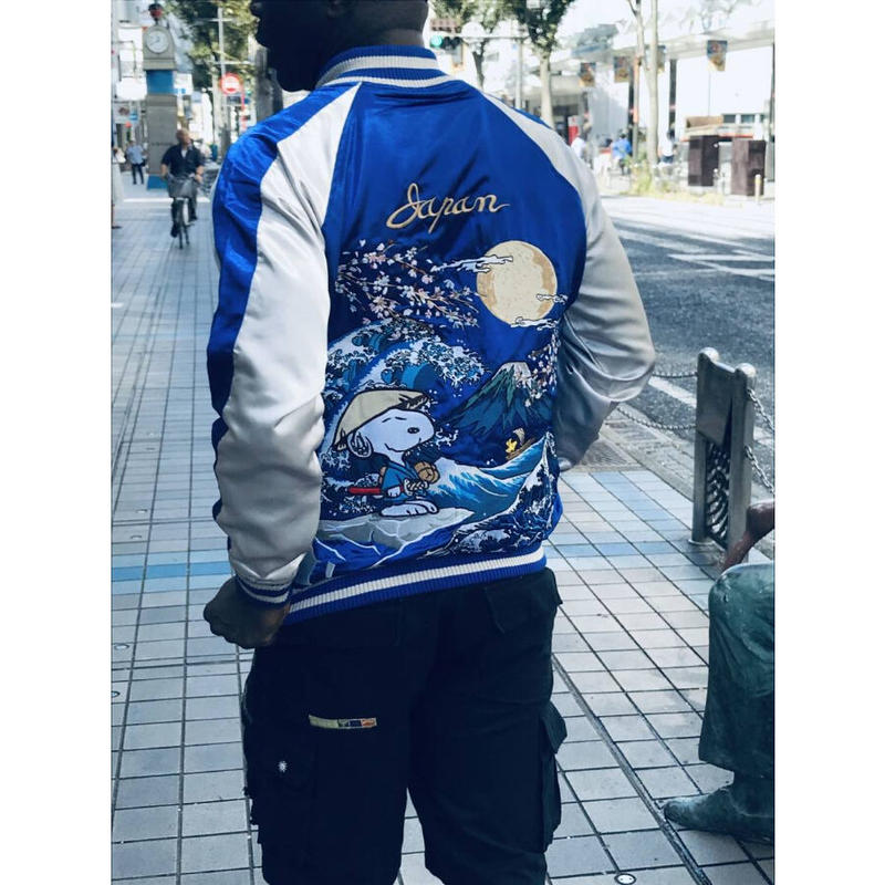 豪華 総刺繍 横須賀発祥 スカジャン Sukajan スヌーピー Snoopy 正規品