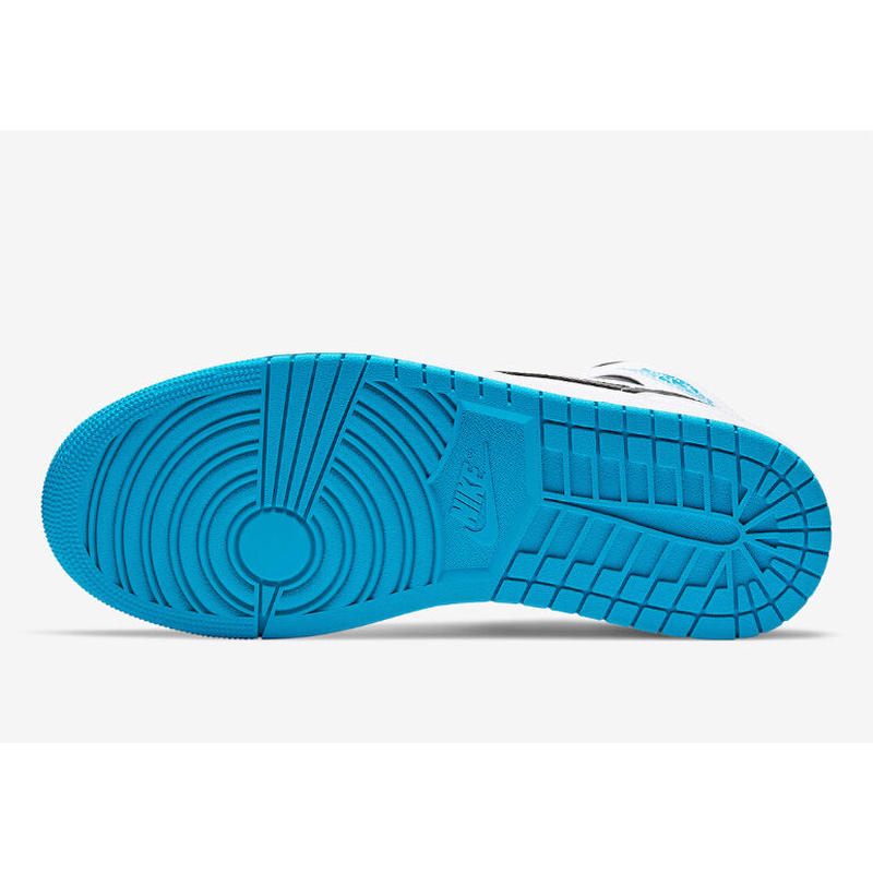 Nike ナイキ Air Jordan1 Mid エアジョーダン1 ミッドカット 白 水色 レ