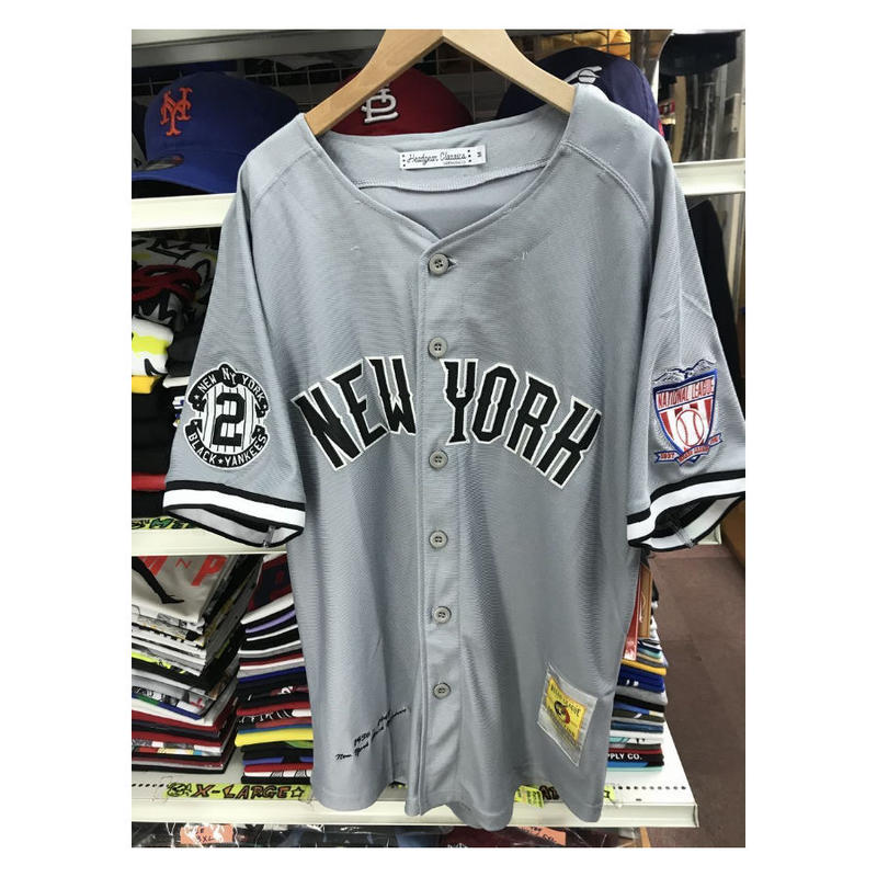 Negro League ブラックヤンキース 公式 ユニフォーム ベースボールシャツ 背 Negro League ブラックヤンキース 公式 ユニフォーム ベースボールシャツ 背
