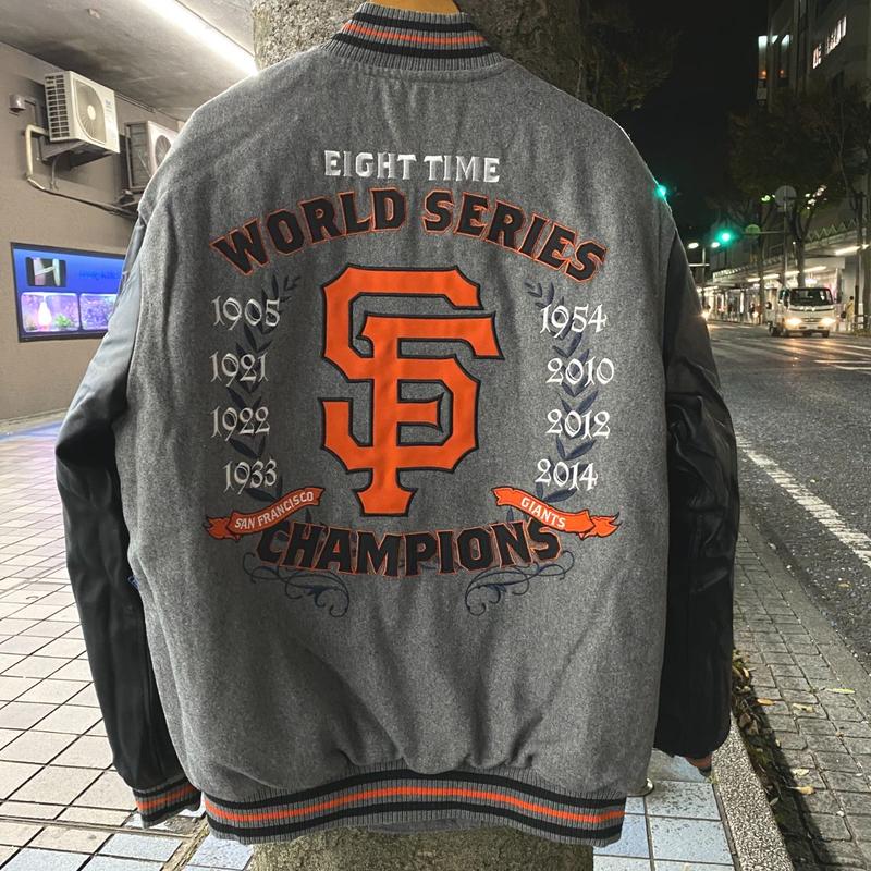 MLB サンフランシスコ・ジャイアンツ スタジャン 総刺繍 JH Design