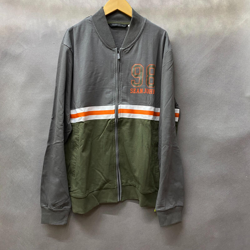 トラックジ Sean スウェット トラックジャケット ジャージ 刺繍ロゴの