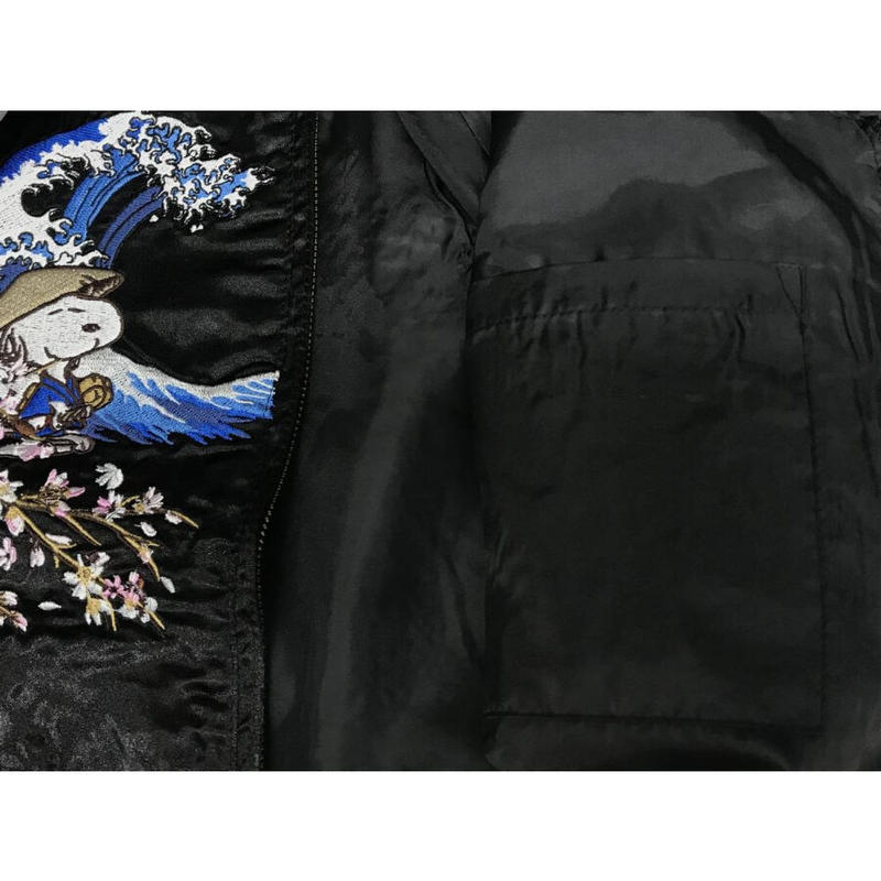 豪華 総刺繍 横須賀発祥 スカジャン Sukajan スヌーピー Snoopy 正規品