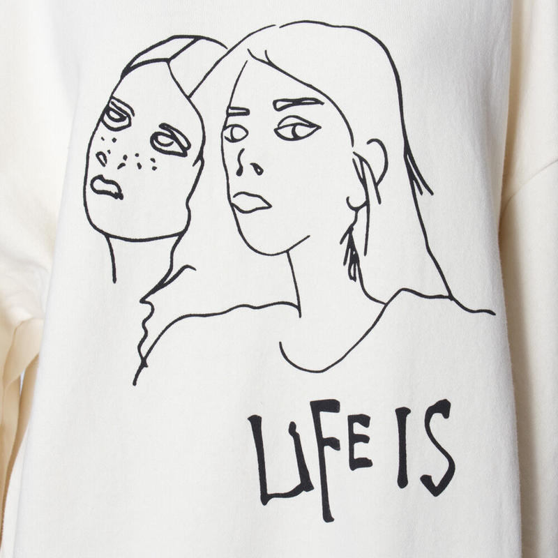 驚きの価格が実現 手書き風プリントスウェット Chignon トップス Www Pastosbons Ma Gov Br