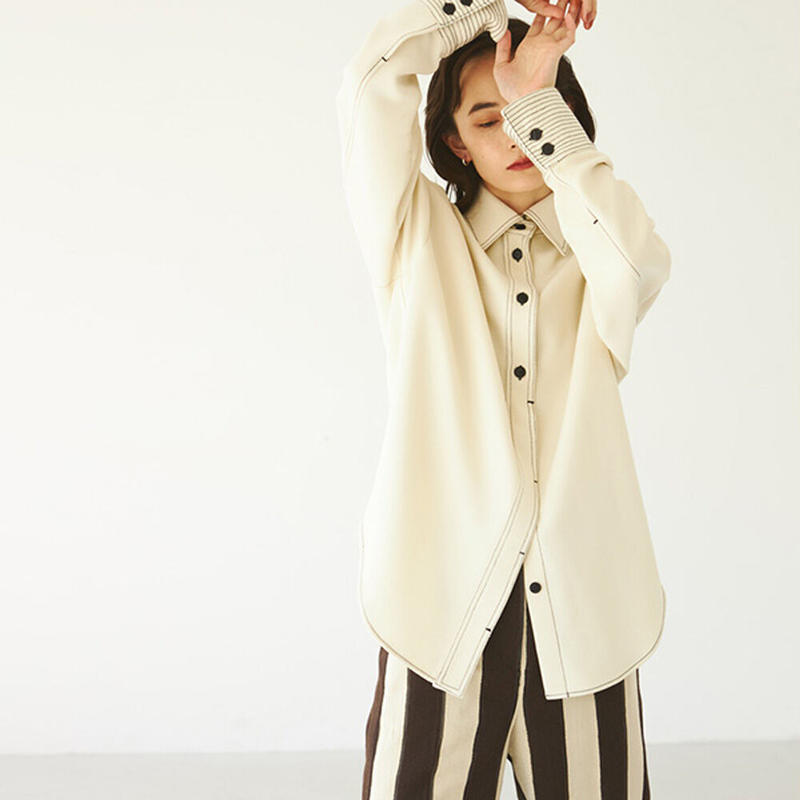 超激得新作 TODAYFUL - todayful Stitch Wool Shirt ステッチウール