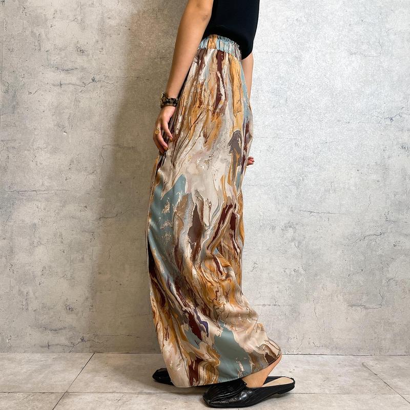 高品質国産 エイミーロウ オイルペイントリラックスパンツ zV1Wp