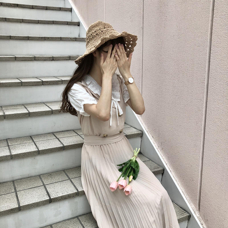 テーラードプリーツワンピース 192 6010 Deisy Lotte