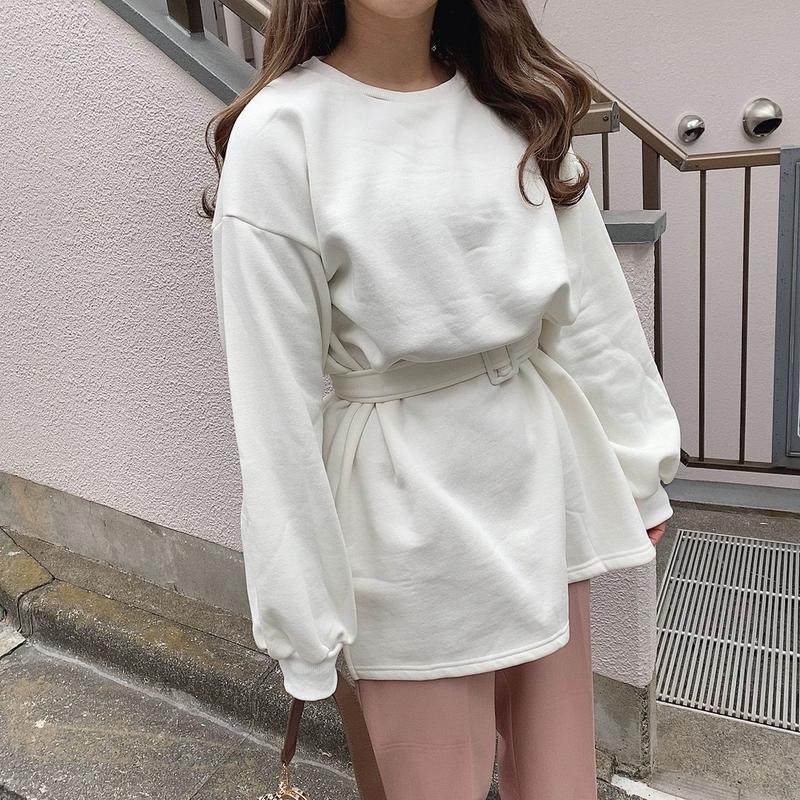 ホワイトトレーナーワンピース 192 6074 Deisy Lotte