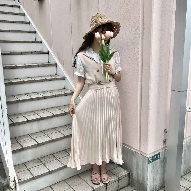 テーラードプリーツワンピース 192 6010 Deisy Lotte