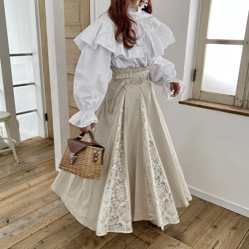 ボックスプリーツレーススカート 211 4001 Deisy Lotte