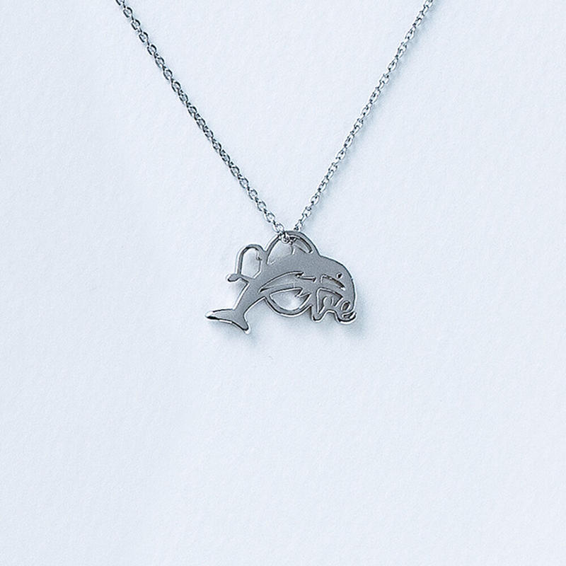 Love イルカ ネックレス Am 501 公式 5108 コトバ 言葉