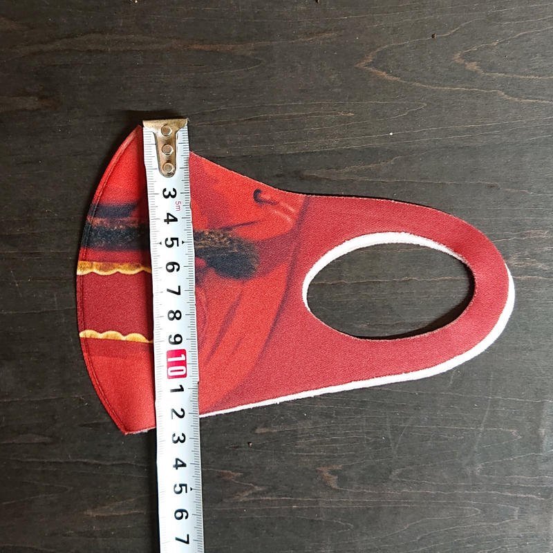 リアル面頬マスク 赤 甲冑工房丸武 リアル面頬マスク 赤 甲冑工房丸武