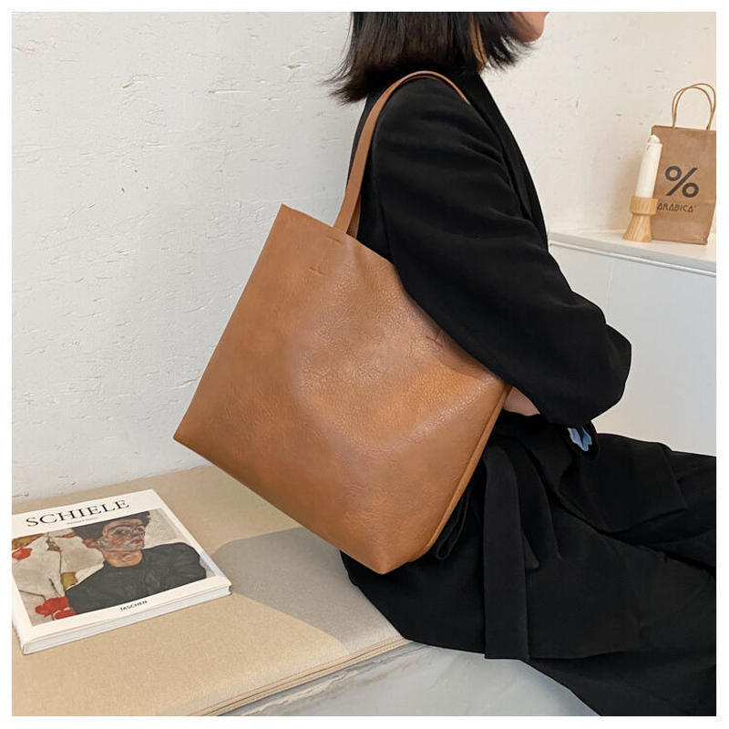 シンプルレザートートバッグ Dey