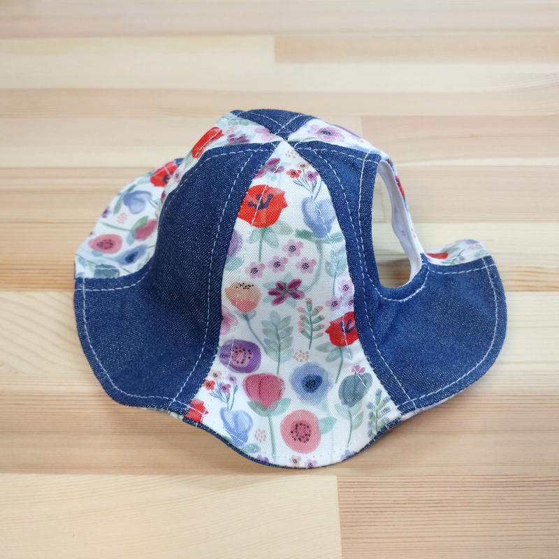 チューリップハット 小型犬用 ポピー ダンガリー Yukibou Shop チューリップハット 小型犬用 ポピー ダンガリー Yukibou Shop