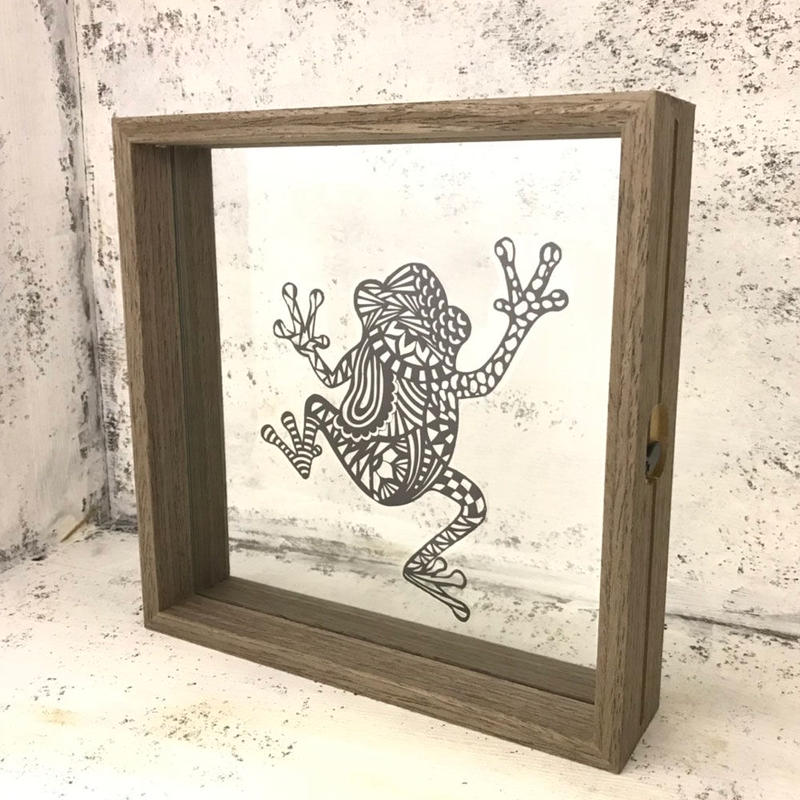 緊急作家さん応援企画 Doart 切り絵用フレーム角ブラウン