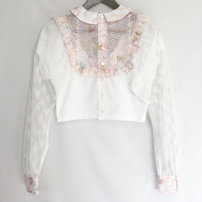 futatsukukuri アームベールブラウス