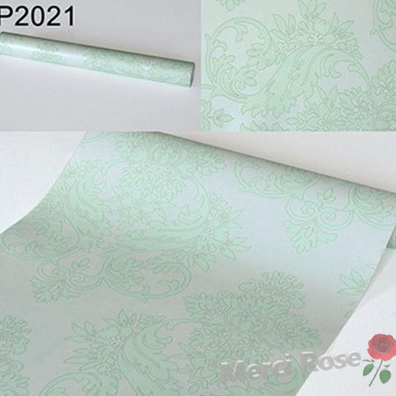 10m P21 ダマスク柄 花柄 フラワー 壁紙 シール リフォーム ウォールペーパー