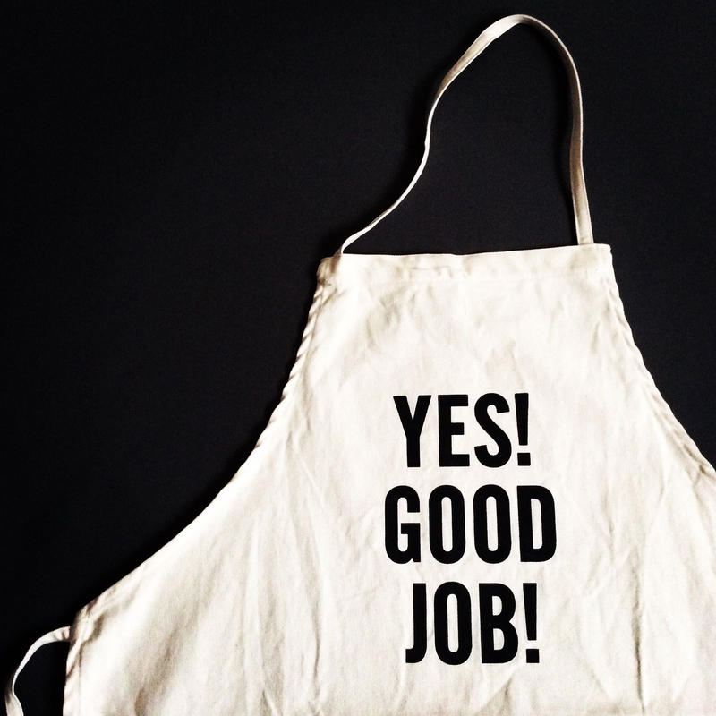 Dresssen Adult Apron 21 Yes Good Job 6月再入荷