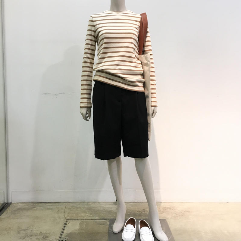 Jilsander ジルサンダープラス レディース ボーダーカットソー 長袖 Due