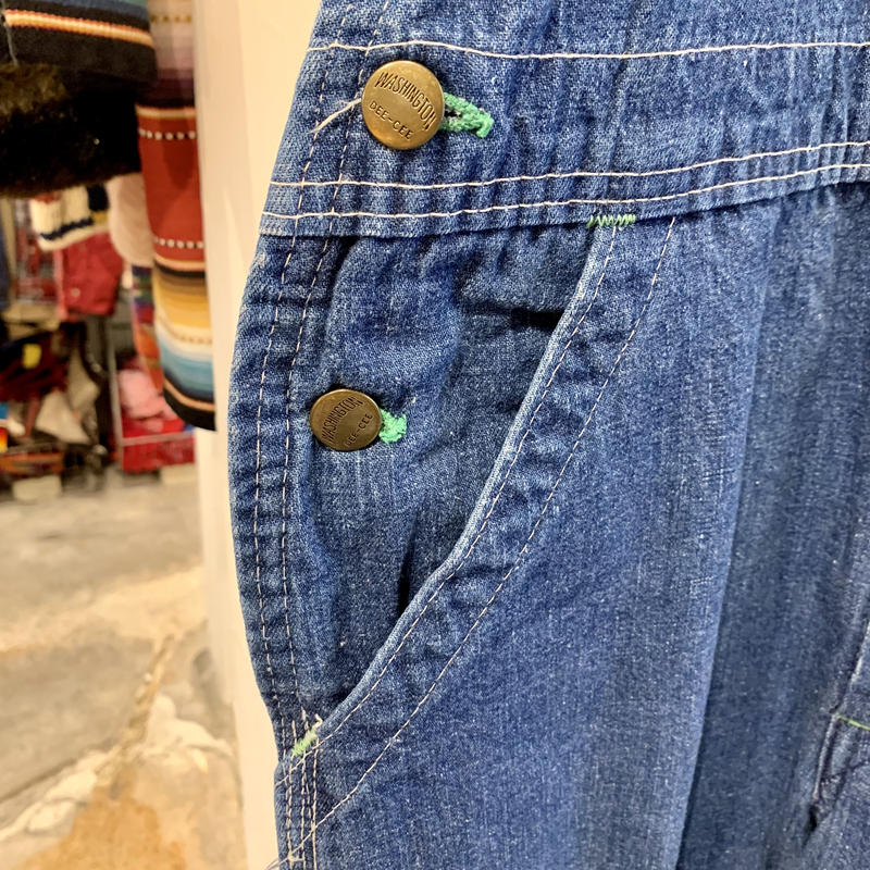 60sビンテージ/WASHINGTON DEE CEE/デニムオーバーオール bckediri