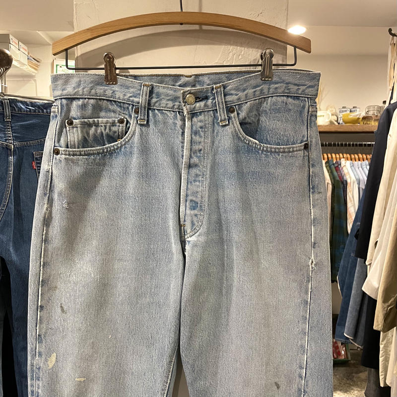 Levi S 501 66後期 バックポケット裏チェーンステッチ リーバイス501 S0
