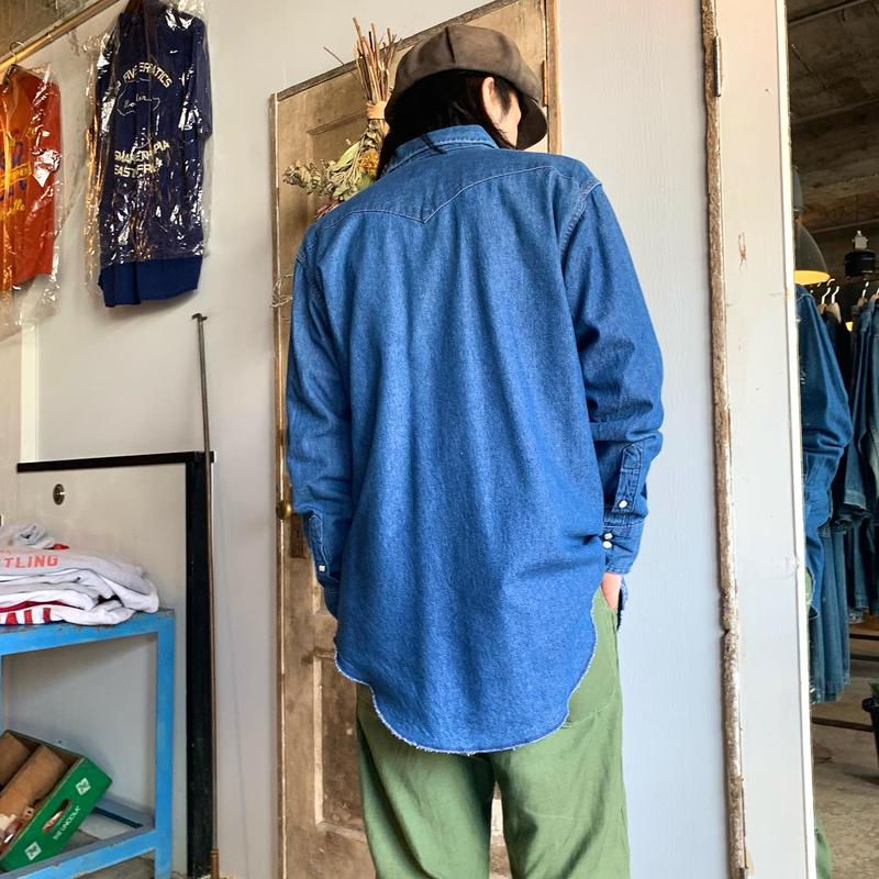 初回限定】 極美品 70127MW ラングラー スナップボタン デニムシャツ G